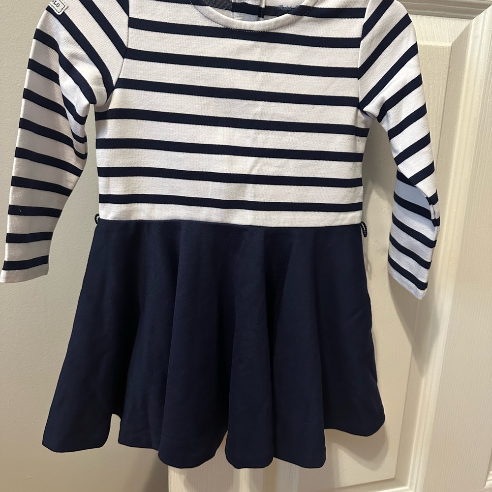 Polo by Ralph Lauren Striped Navy and White Dress
